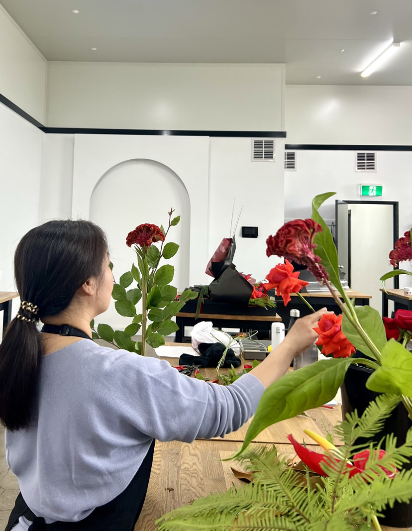 Learning to arrange flowers