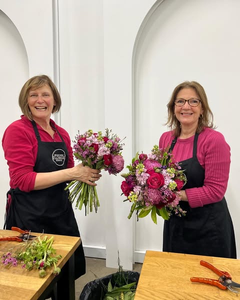 When your outfits match your bouquets