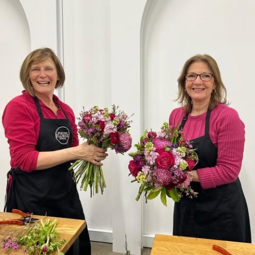 When your outfits match your bouquets